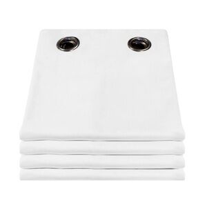 White SOUNDPROOF Curtain Velvet Venise Snow MC720